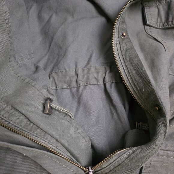 Universal Thread Olive Utility Hooded Jacket S - Picture 9 of 10